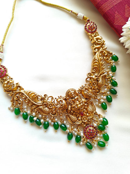 Green Beads Nakshi Bridal Set